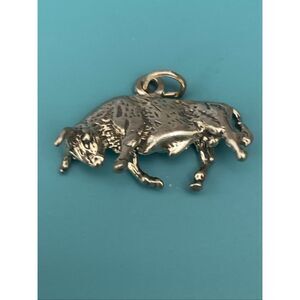Bull Sterling Silver Jewelry Charm #animal #western #farm